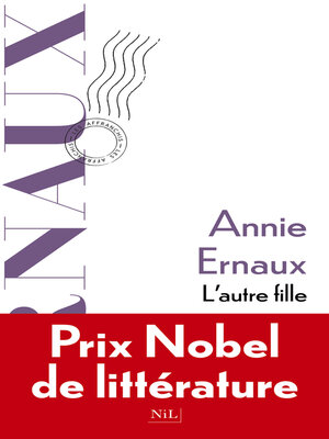 cover image of L'Autre Fille--Prix Nobel de Littérature 2022